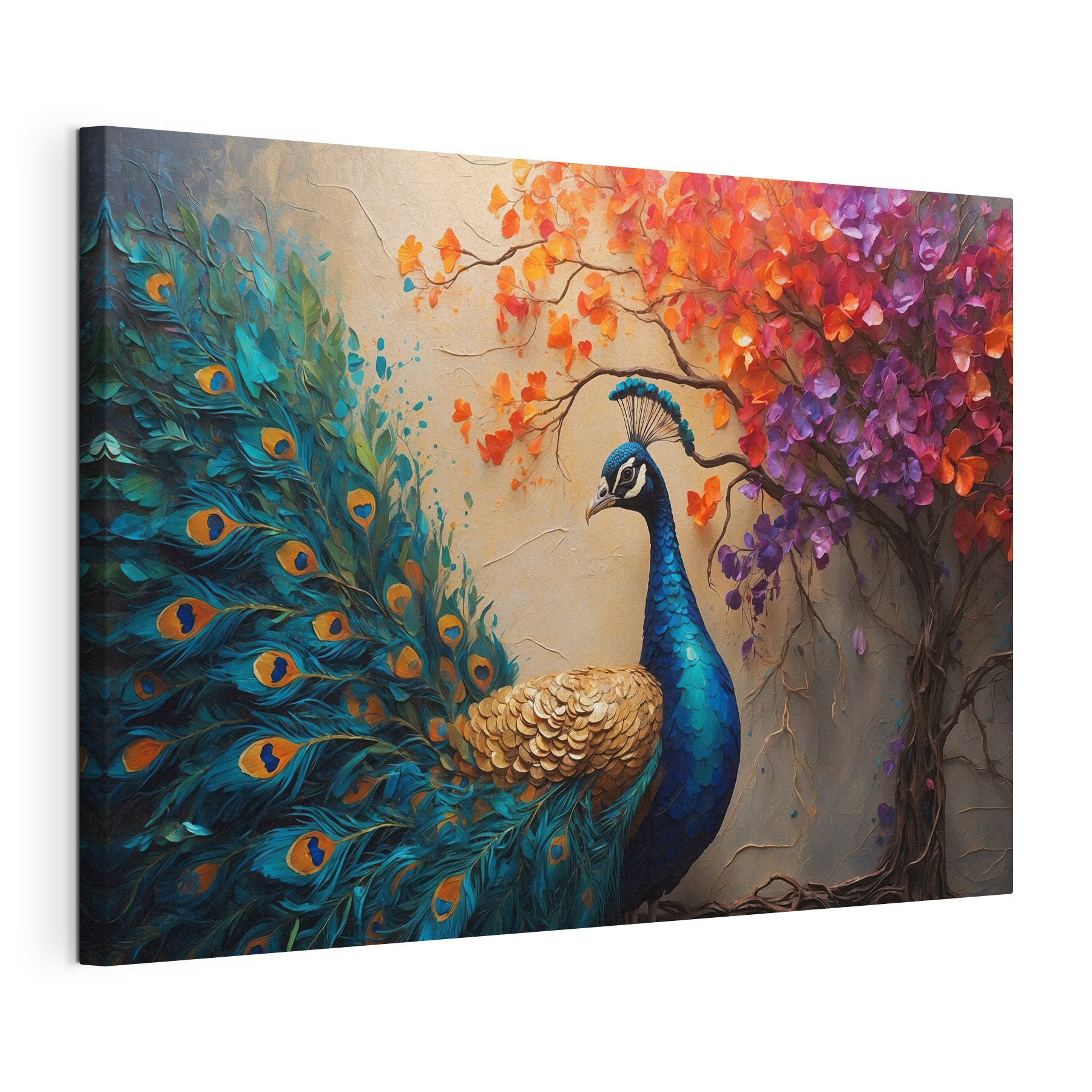 Painting of a peacock Painting of a peacock