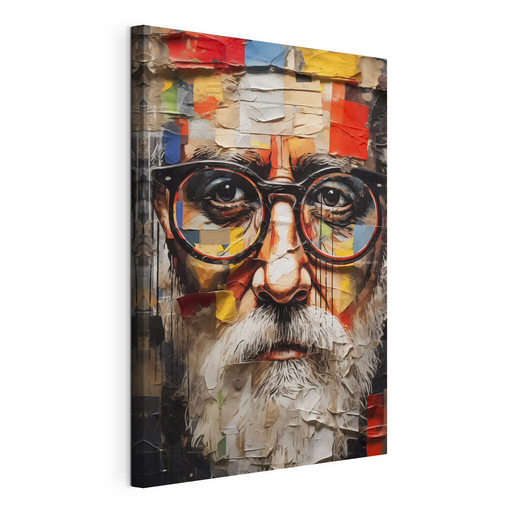 Poster of a man with glasses Poster of a man with glasses
