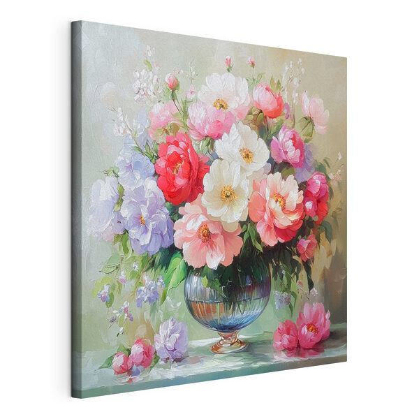 Dipinto di fiori in un vaso Quadri Dipinto di fiori in un vaso