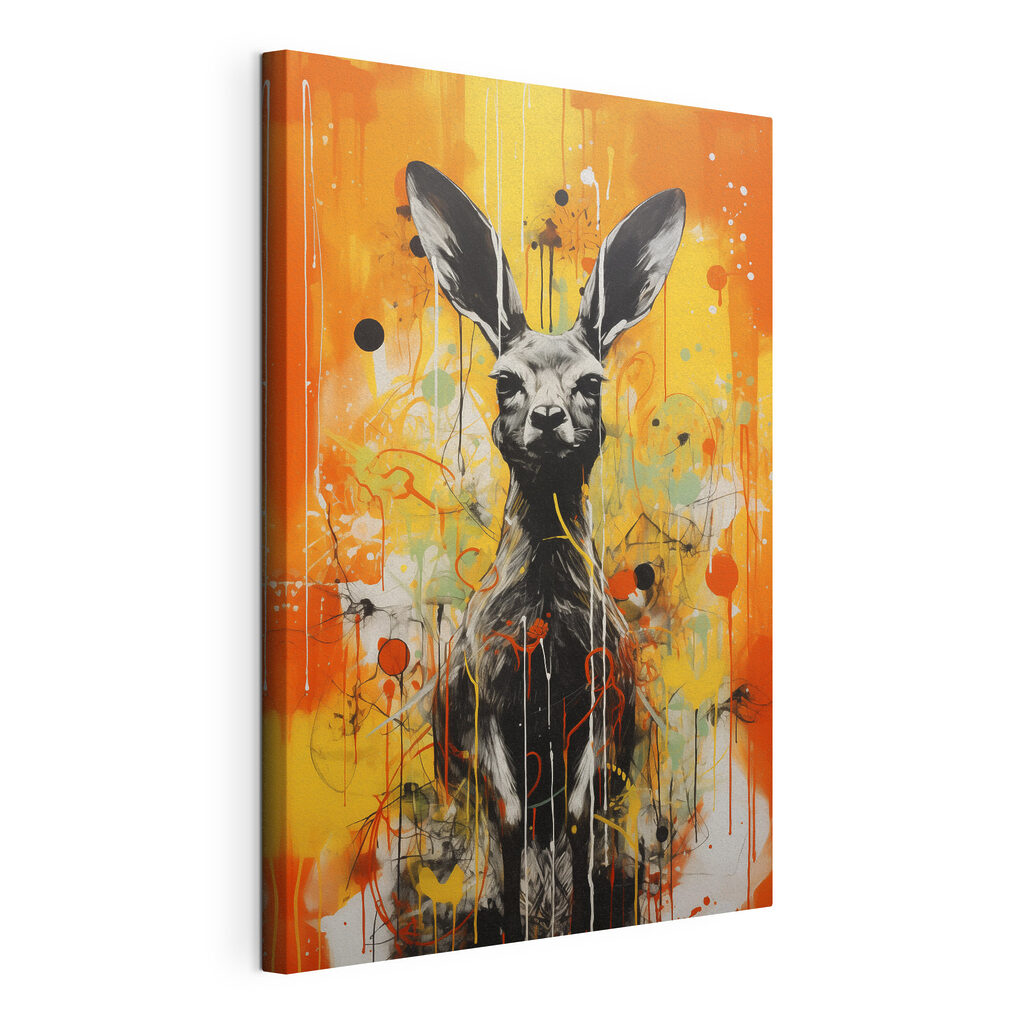 Painting of a kangaroo Painting of a kangaroo
