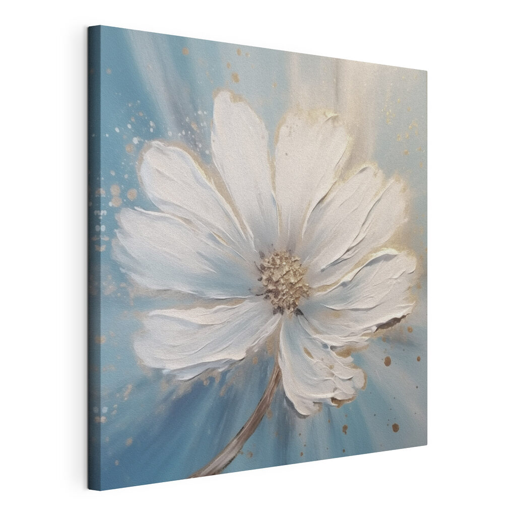 Painting of a white flower