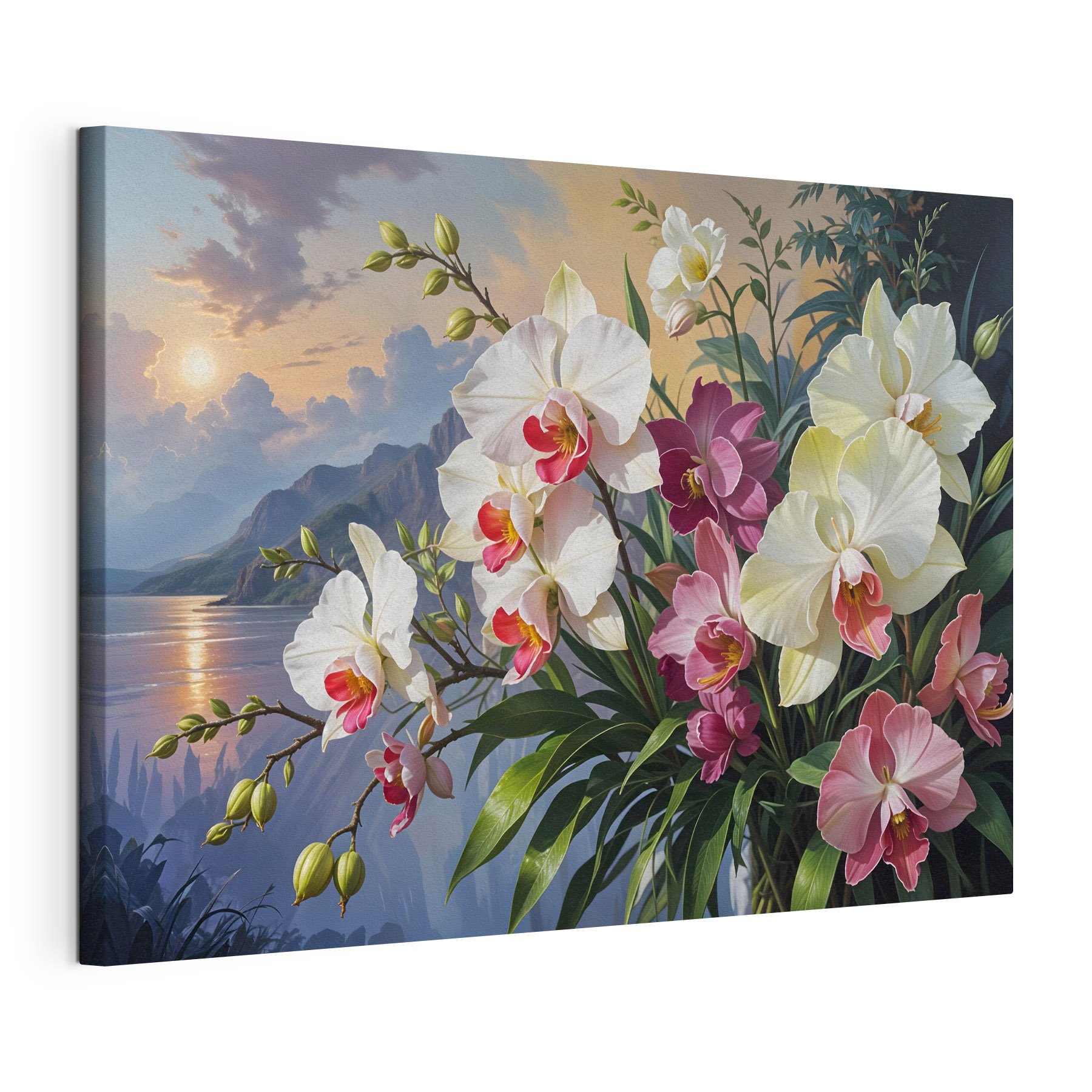 Painting of flowers in a vase Painting of flowers in a vase