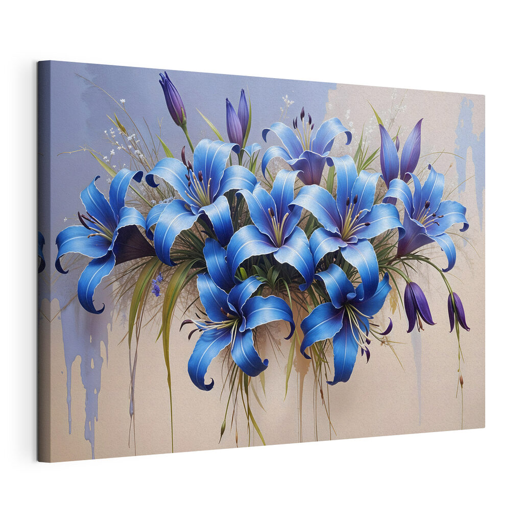 Group of blue flowers