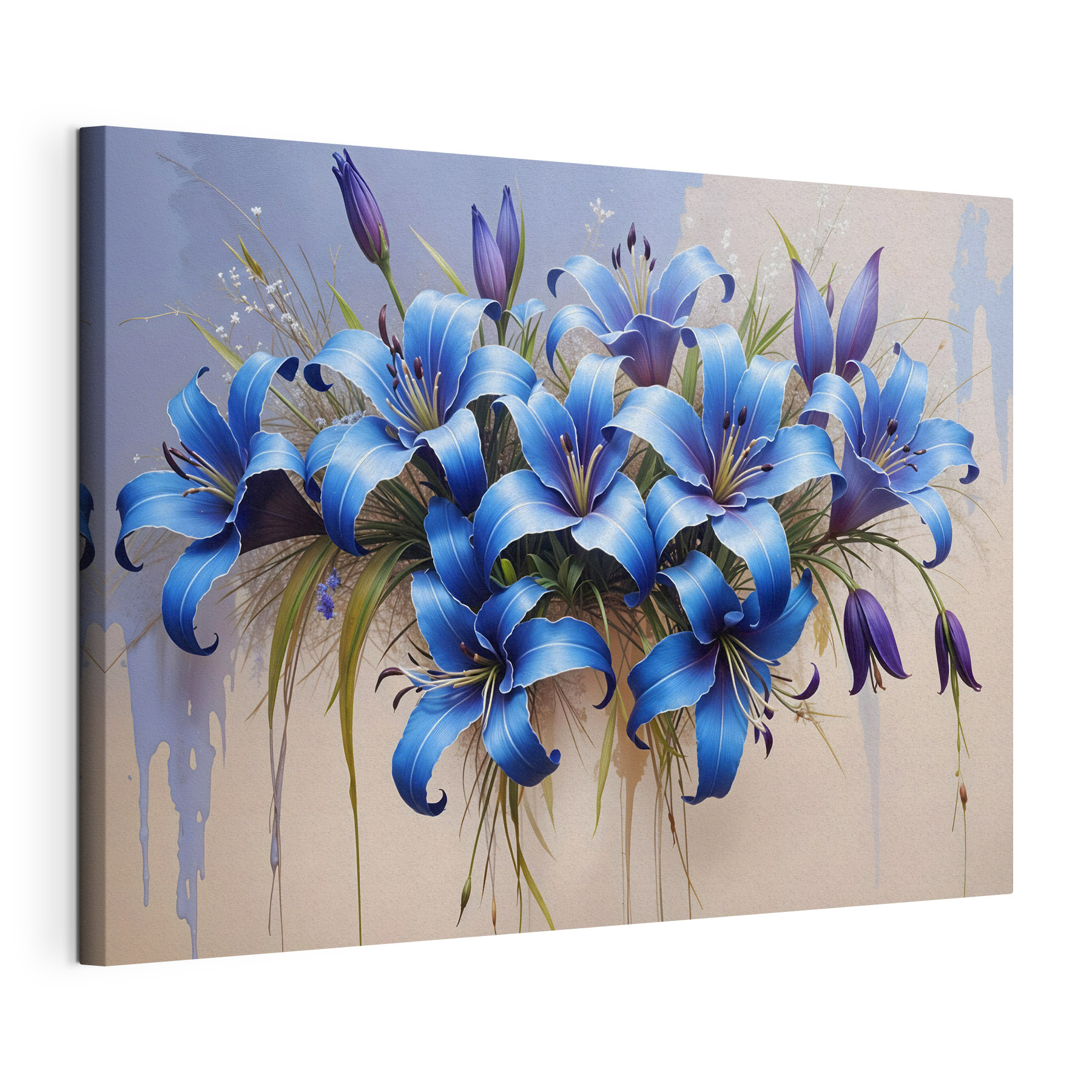 Group of blue flowers