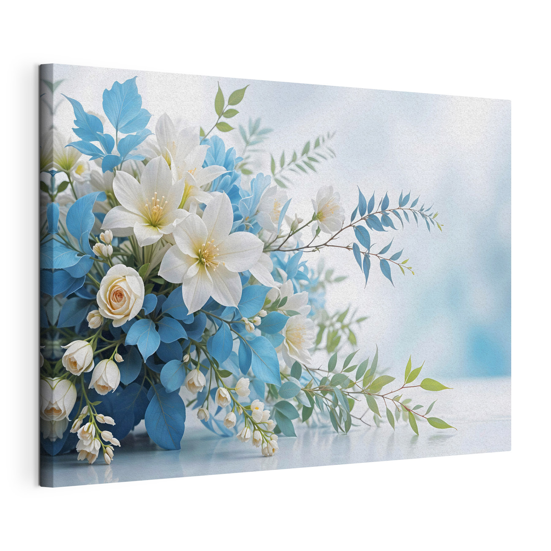 Bouquet of white and blue flowers Bouquet of white and blue flowers