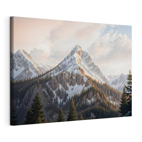 Quadri Montagna innevata con alberi (COD: s41736) Quadri Quadri Montagna innevata con alberi (COD: s41736)