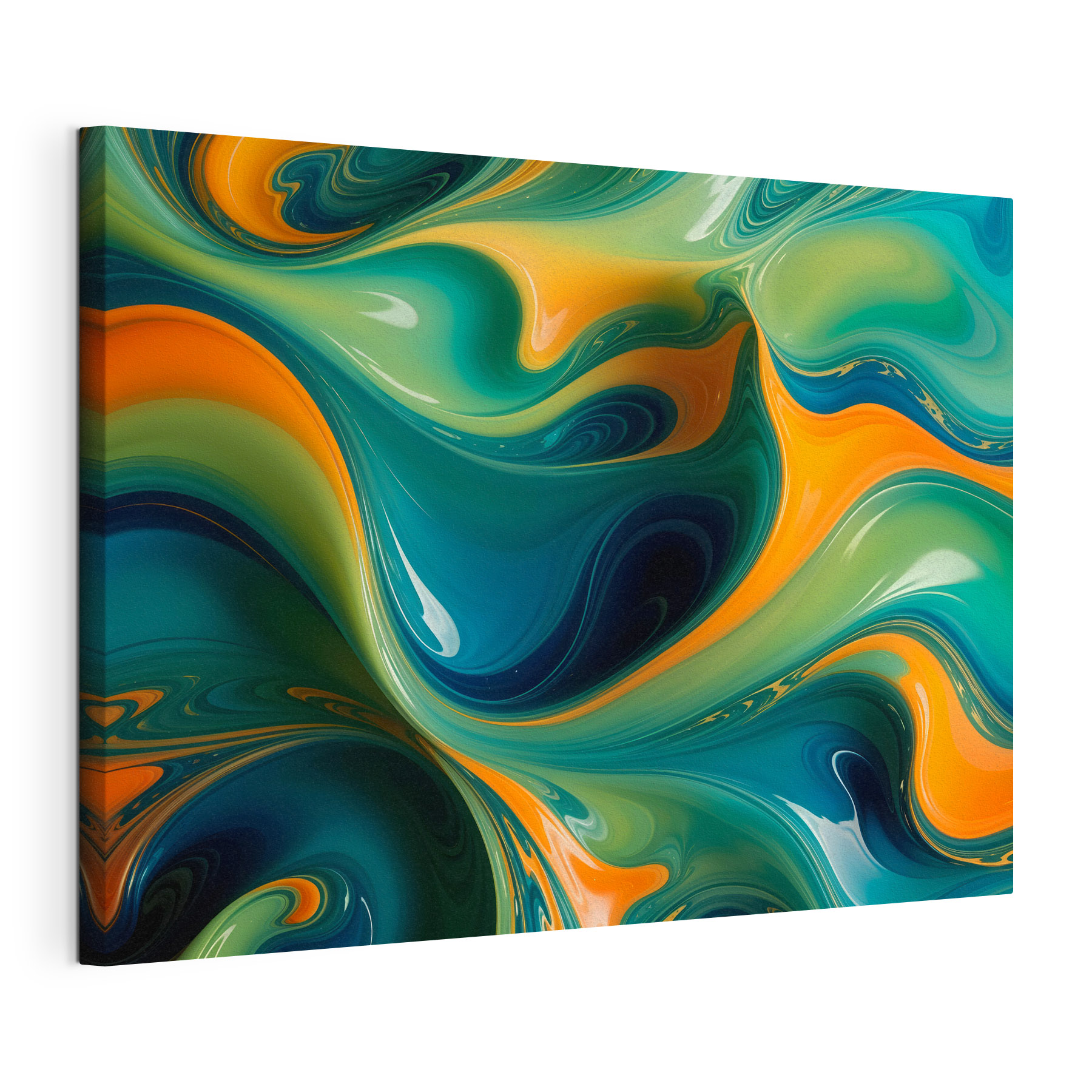 Colorful swirls of paint Colorful swirls of paint