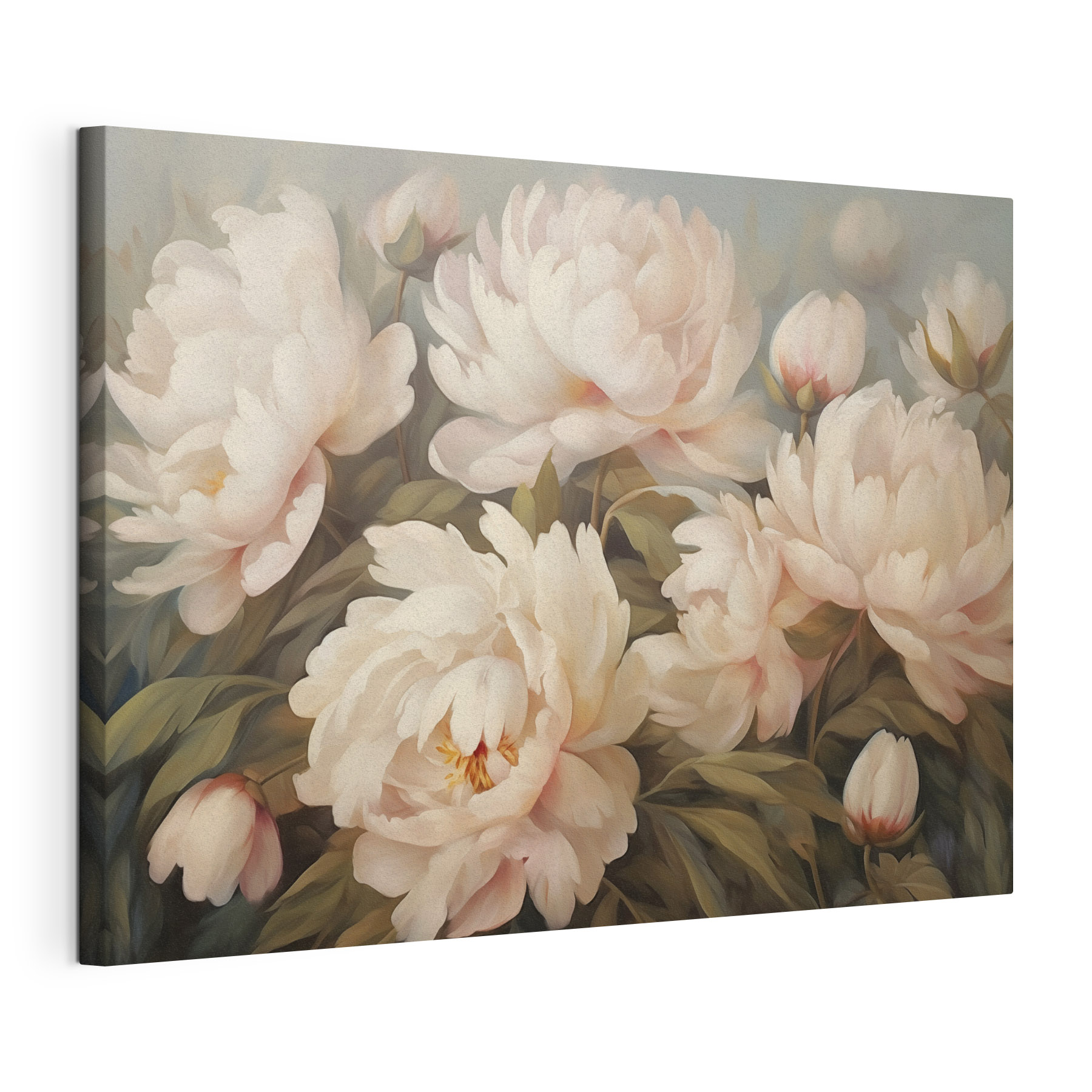 Painting of white flowers Painting of white flowers