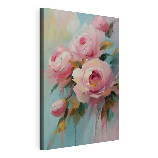 Quadri Dipinto di fiori rosa
