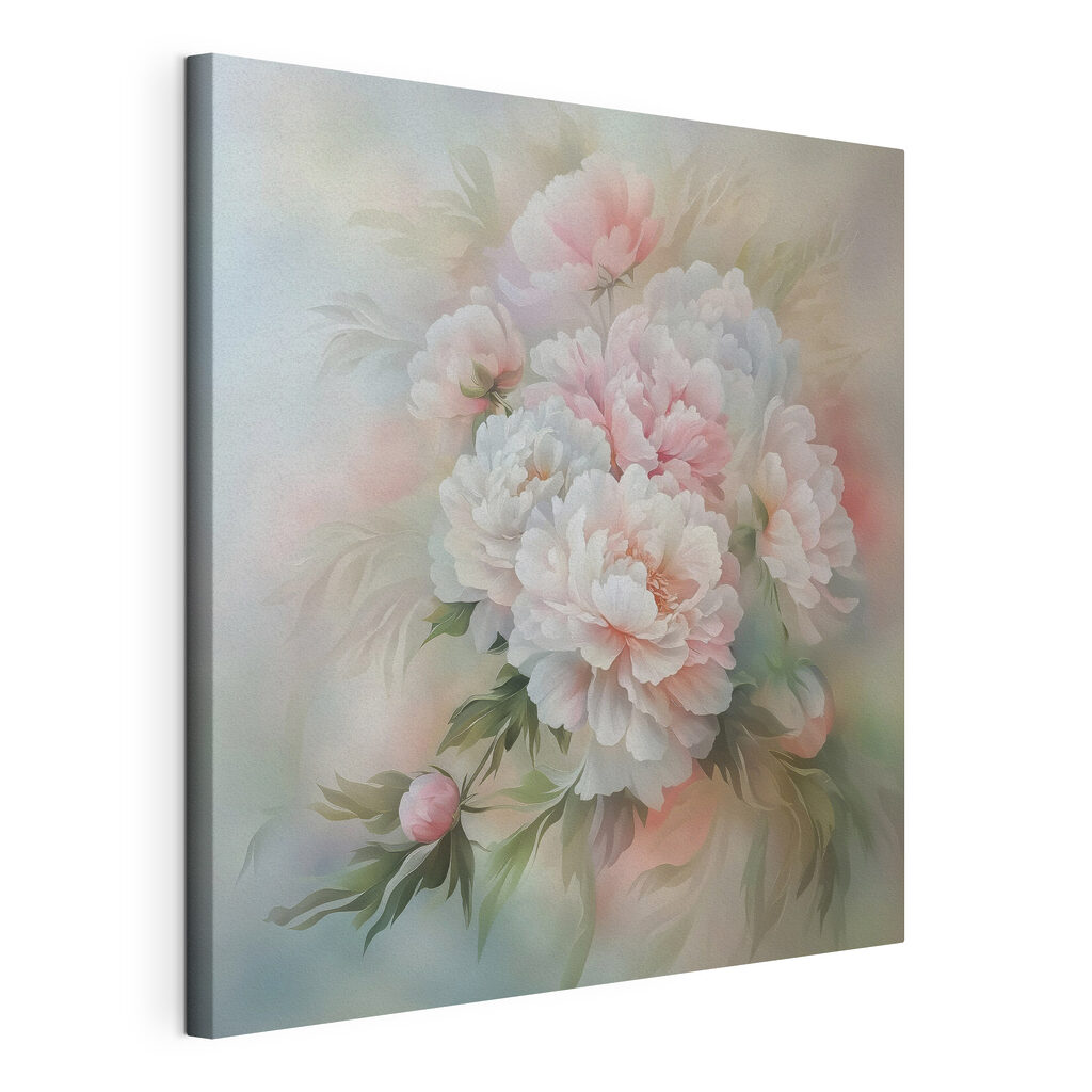 Painting of flowers on a white background Painting of flowers on a white background