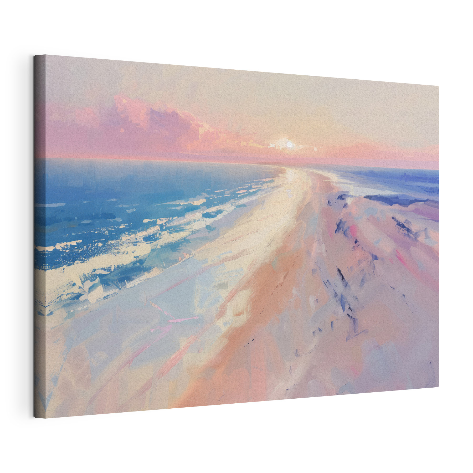 Beach with a sunset Beach with a sunset