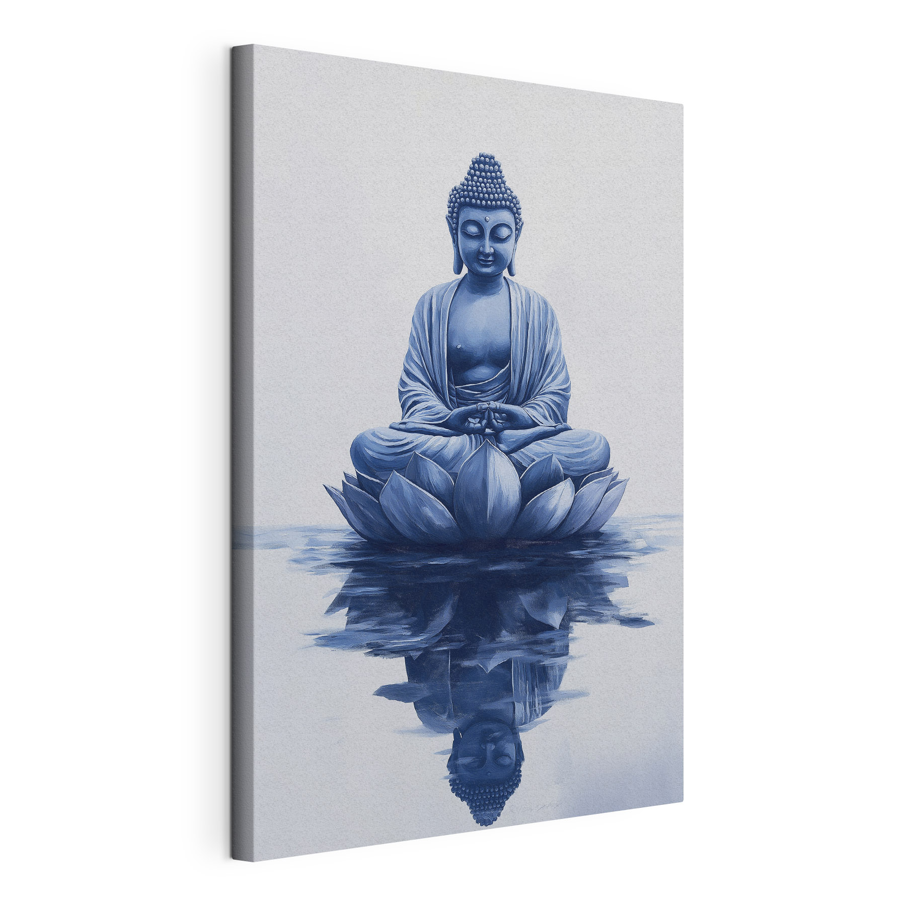Statue of a person sitting on a lotus flower Statue of a person sitting on a lotus flower