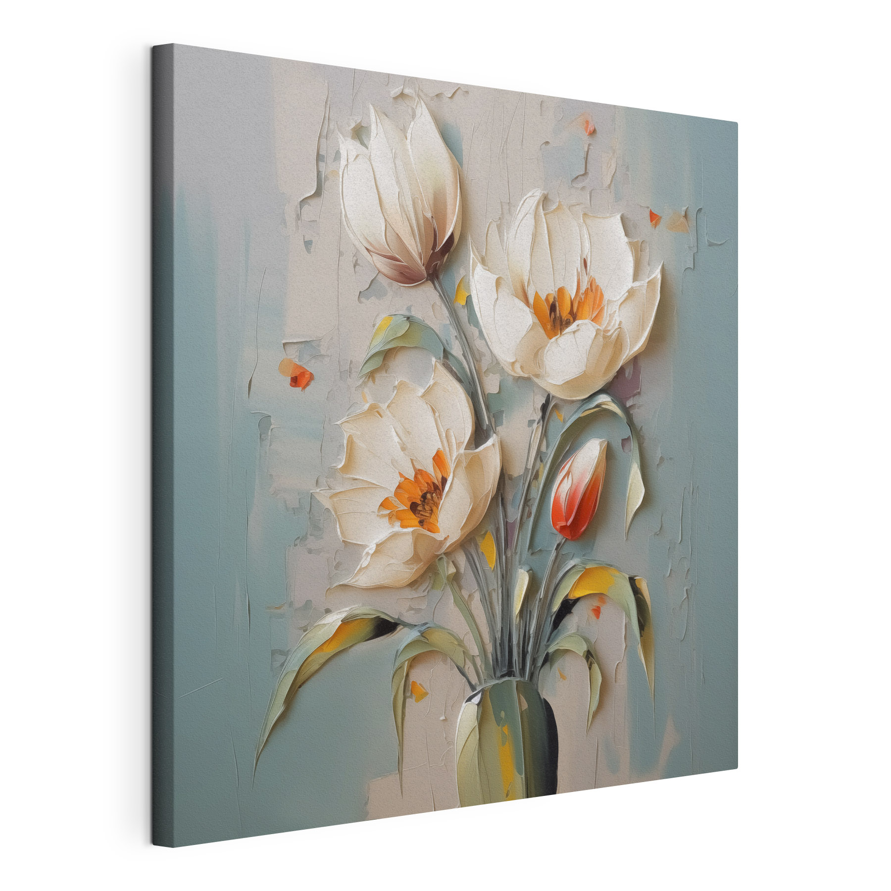 Painting of flowers in a vase Painting of flowers in a vase