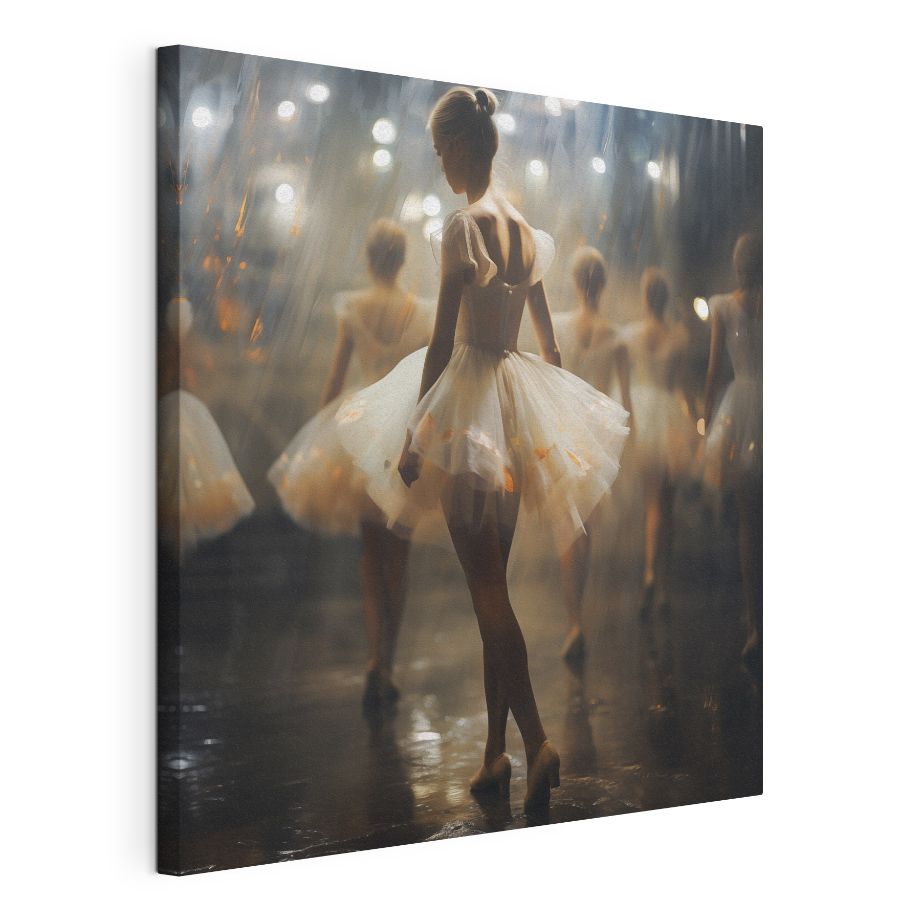Group of women in white tutu Group of women in white tutu