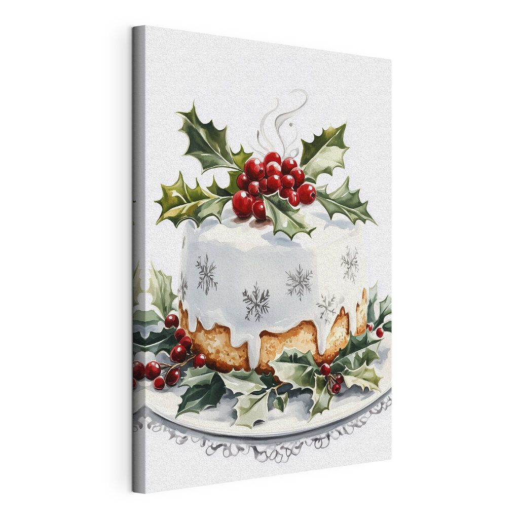 Cake with frosting and berries on top Cake with frosting and berries on top