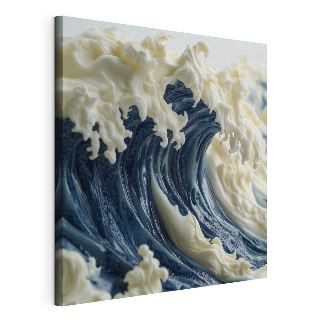 Majestic waves in creamy texture