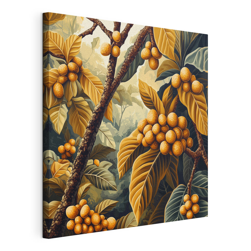 Painting of a tree with fruits