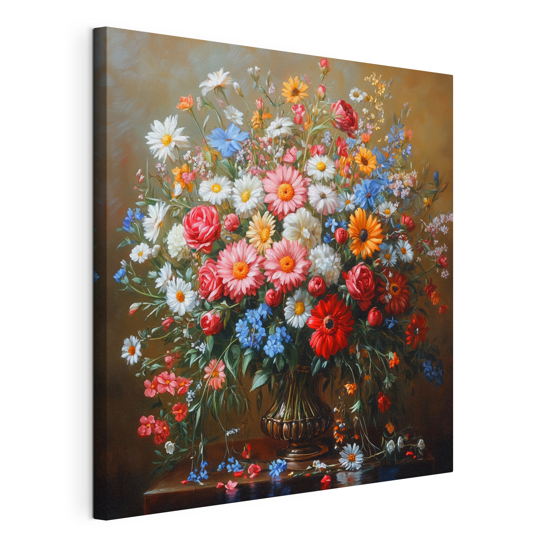 Painting of a bouquet of flowers Painting of a bouquet of flowers