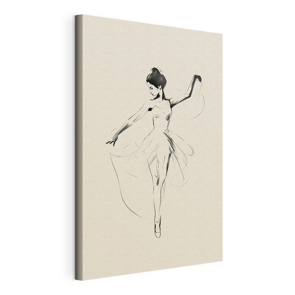 Drawing of a woman dancing