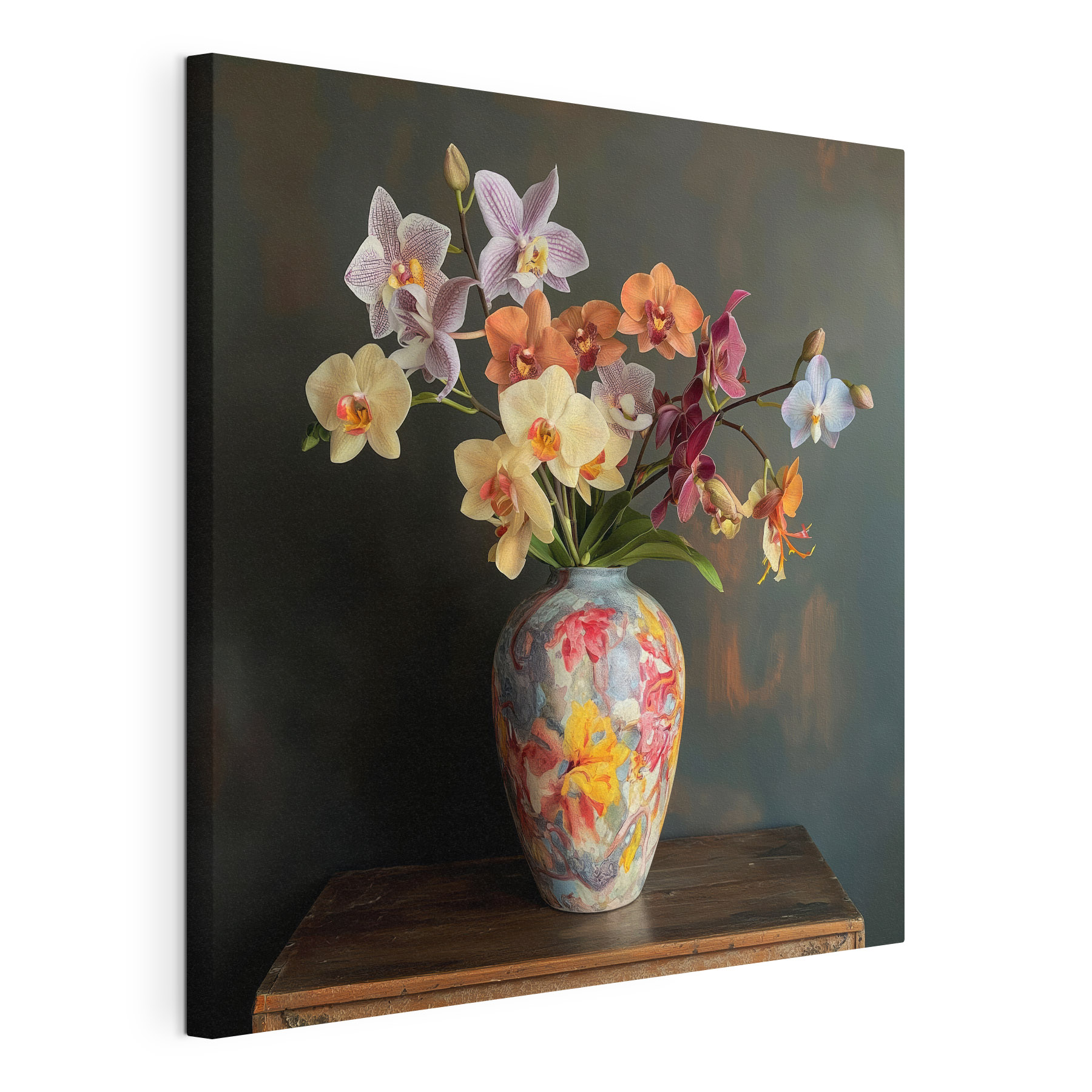 Vase with colorful flowers Vase with colorful flowers