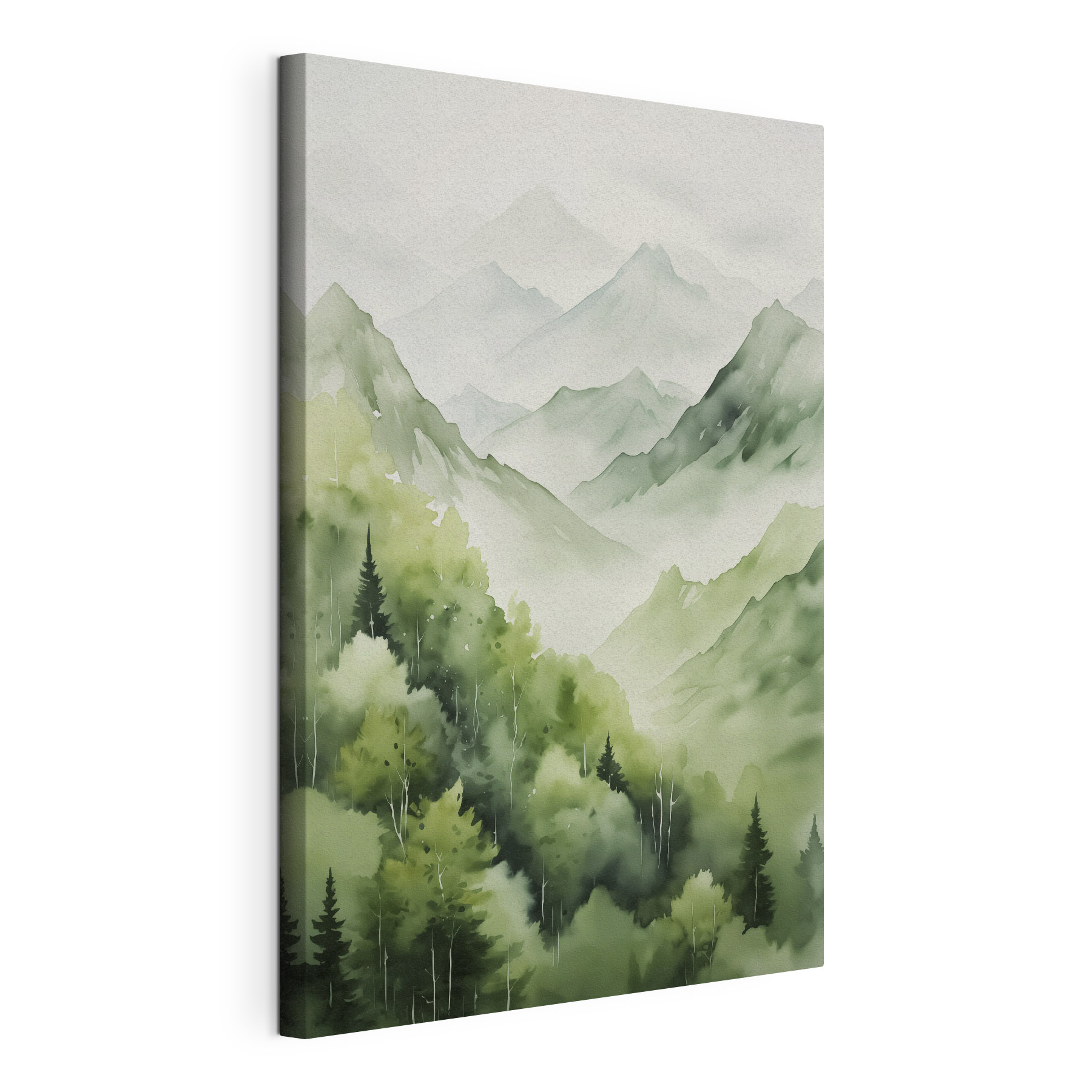 Painting of a mountain range Painting of a mountain range