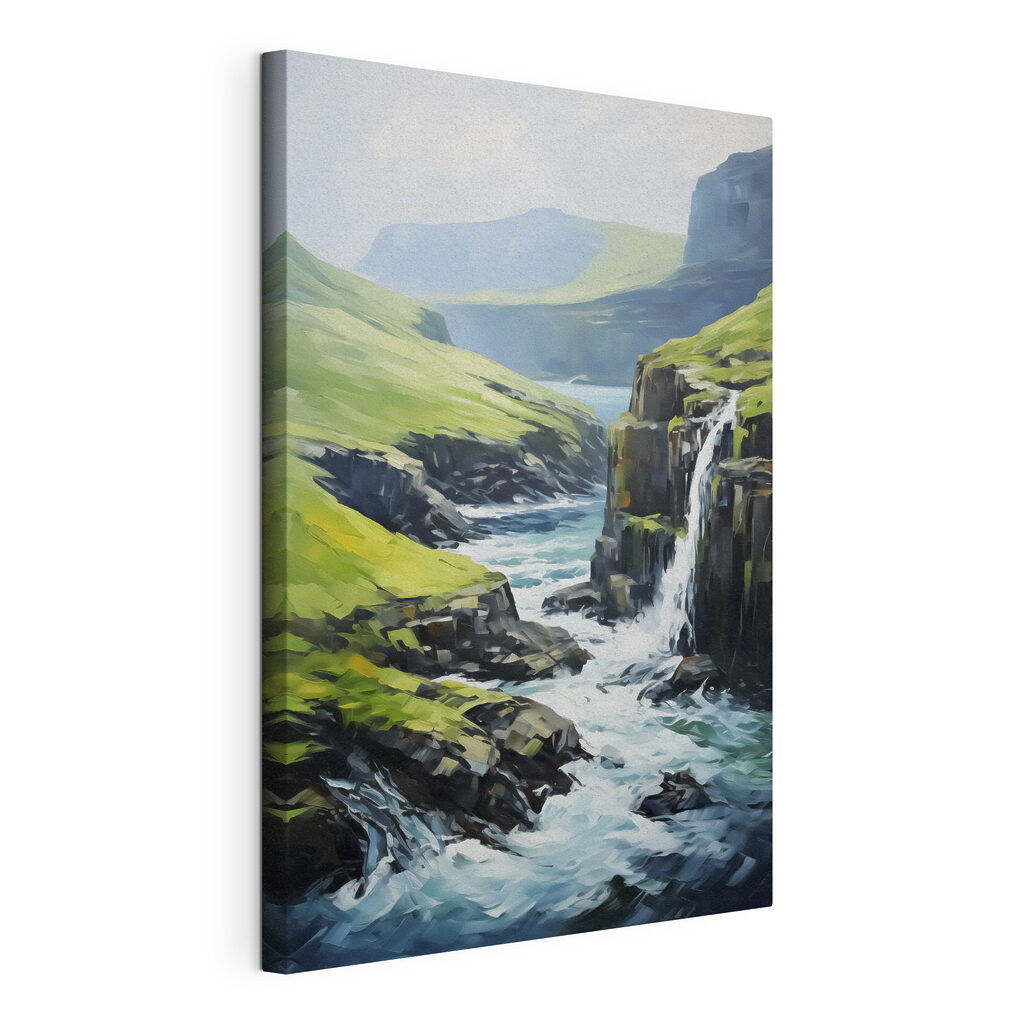 Waterfall in a valley