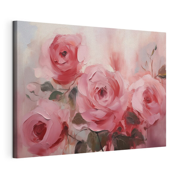 Quadri Quadri Dipinto di rose rosa (COD: s42138)
