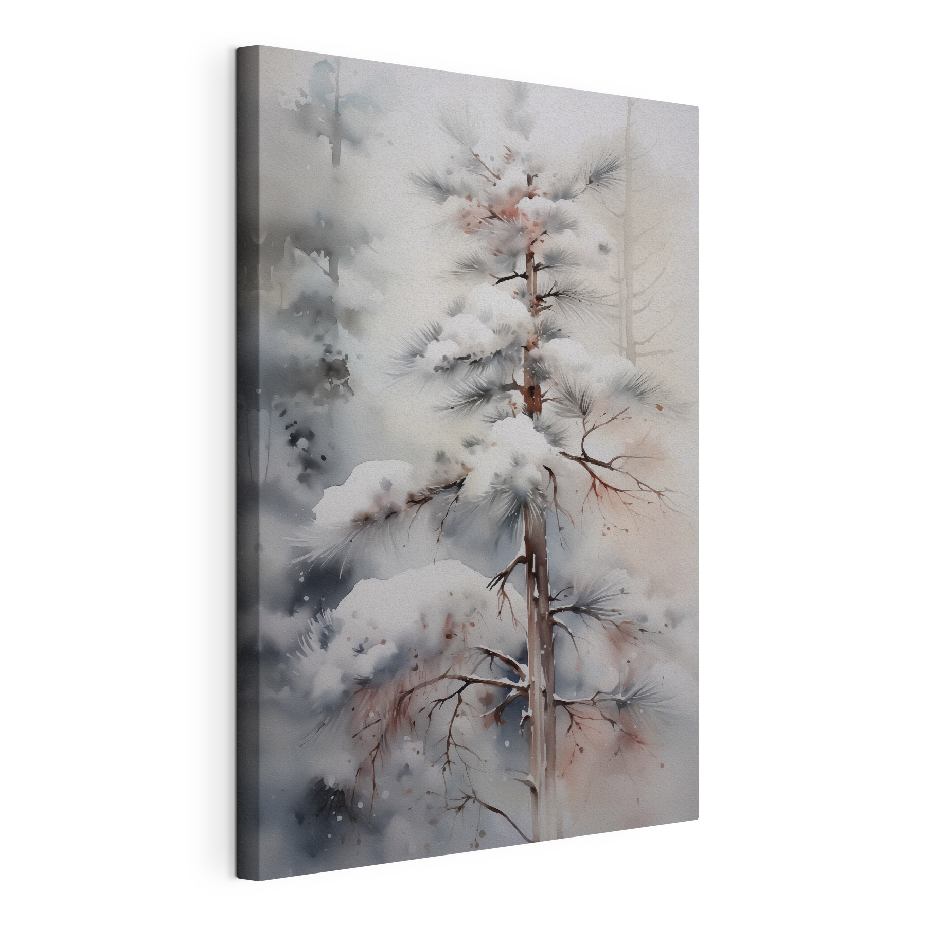 Snow covered tree in a forest