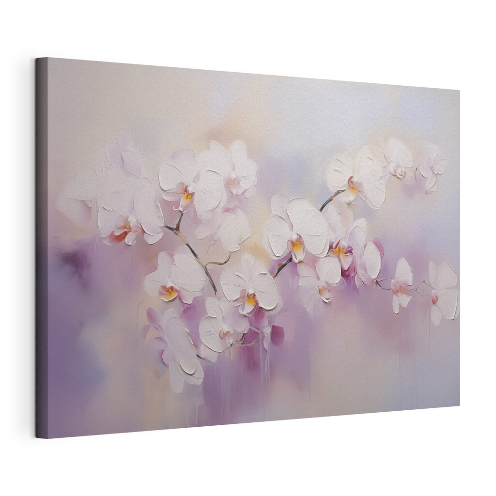 Painting of white flowers Painting of white flowers