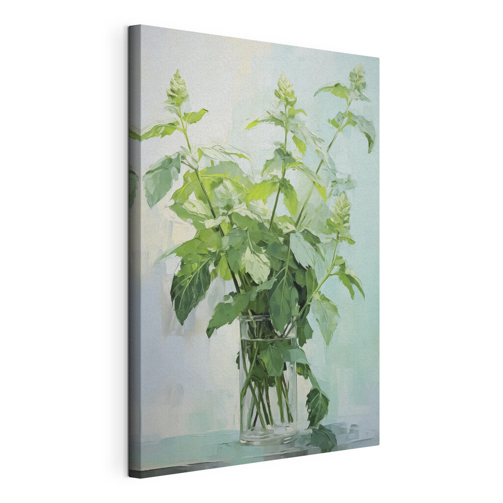 Plant in a glass vase Plant in a glass vase