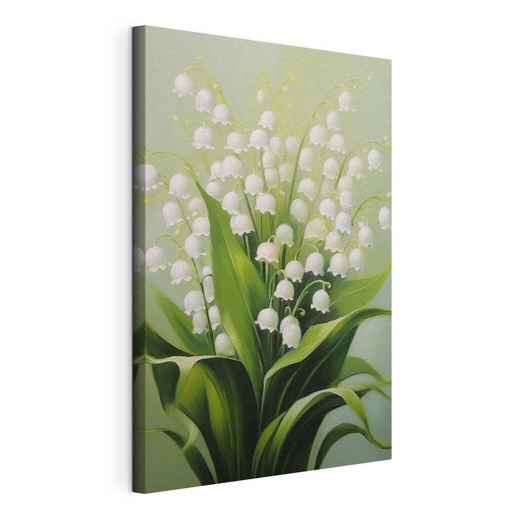 Painting of flowers and leaves
