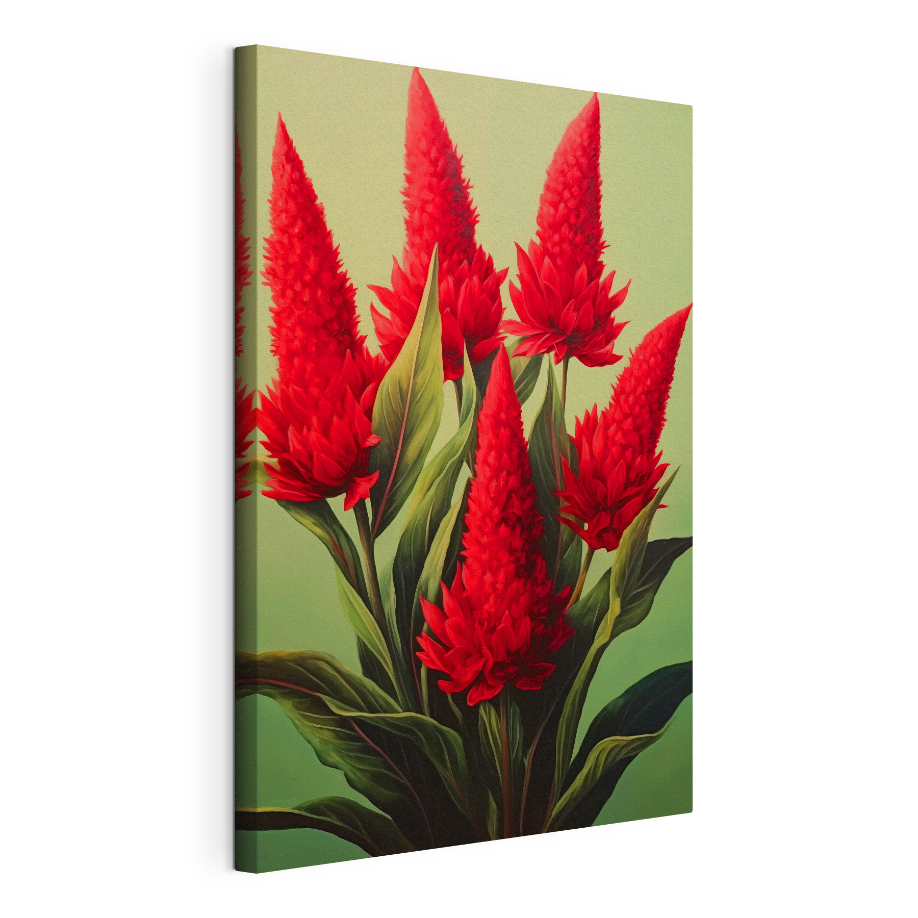 Painting of red flowers