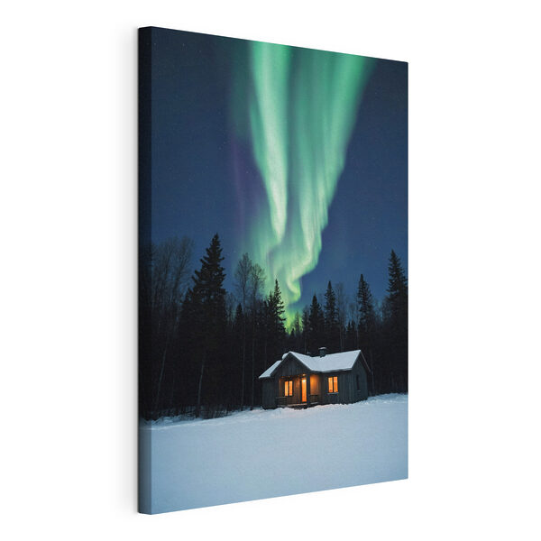 Quadri Una casa nella neve con luci verdi nel cielo (COD: s42277) Quadri Quadri Una casa nella neve con luci verdi nel cielo (COD: s42277)