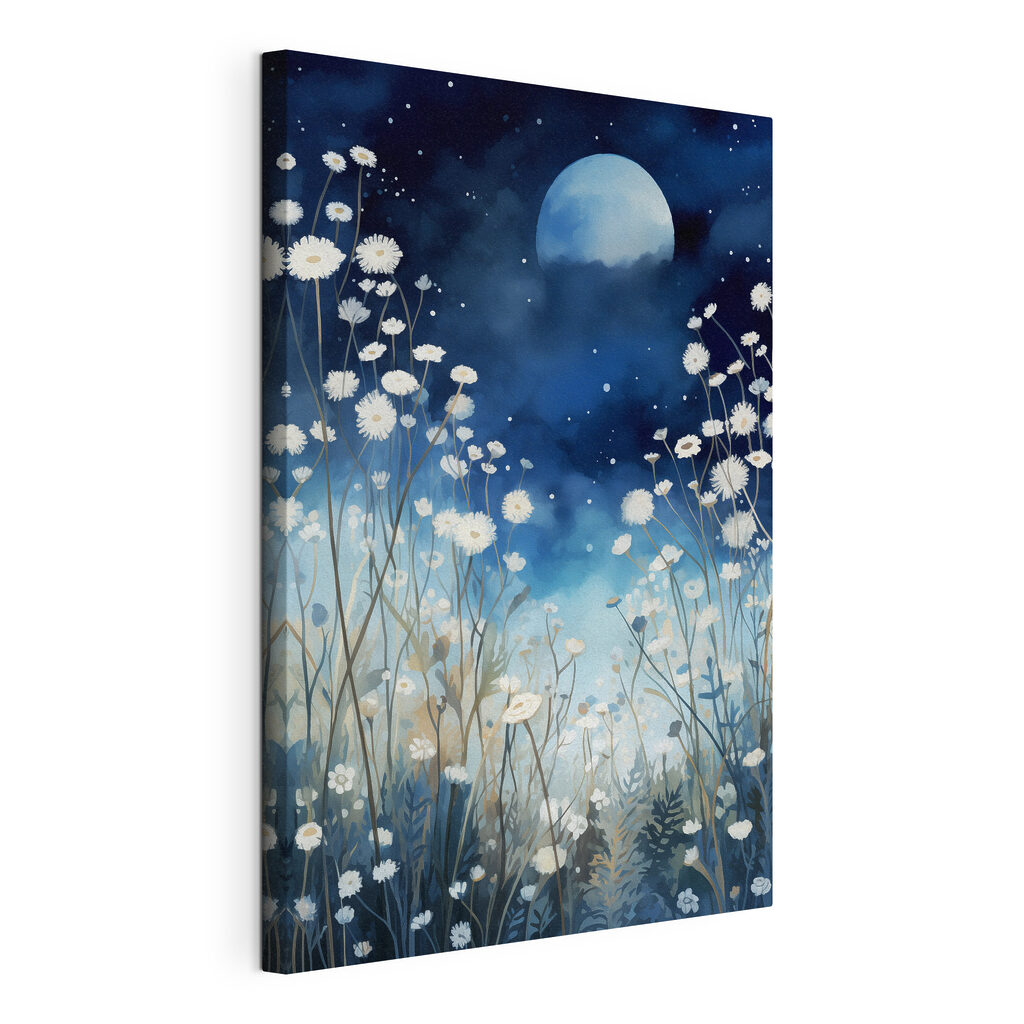 Painting of white flowers