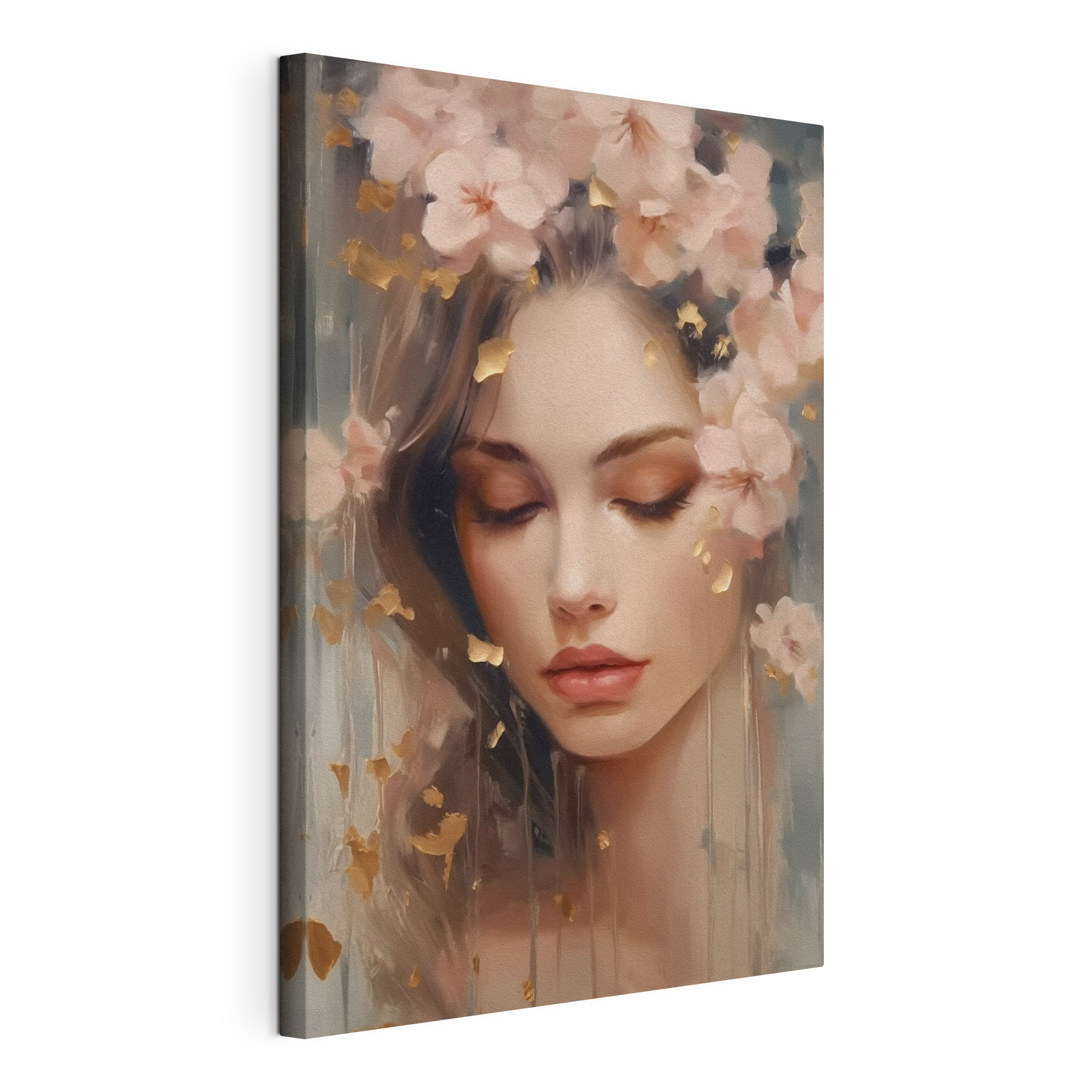 Woman with flowers in her hair