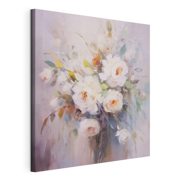 Painting of white flowers Painting of white flowers