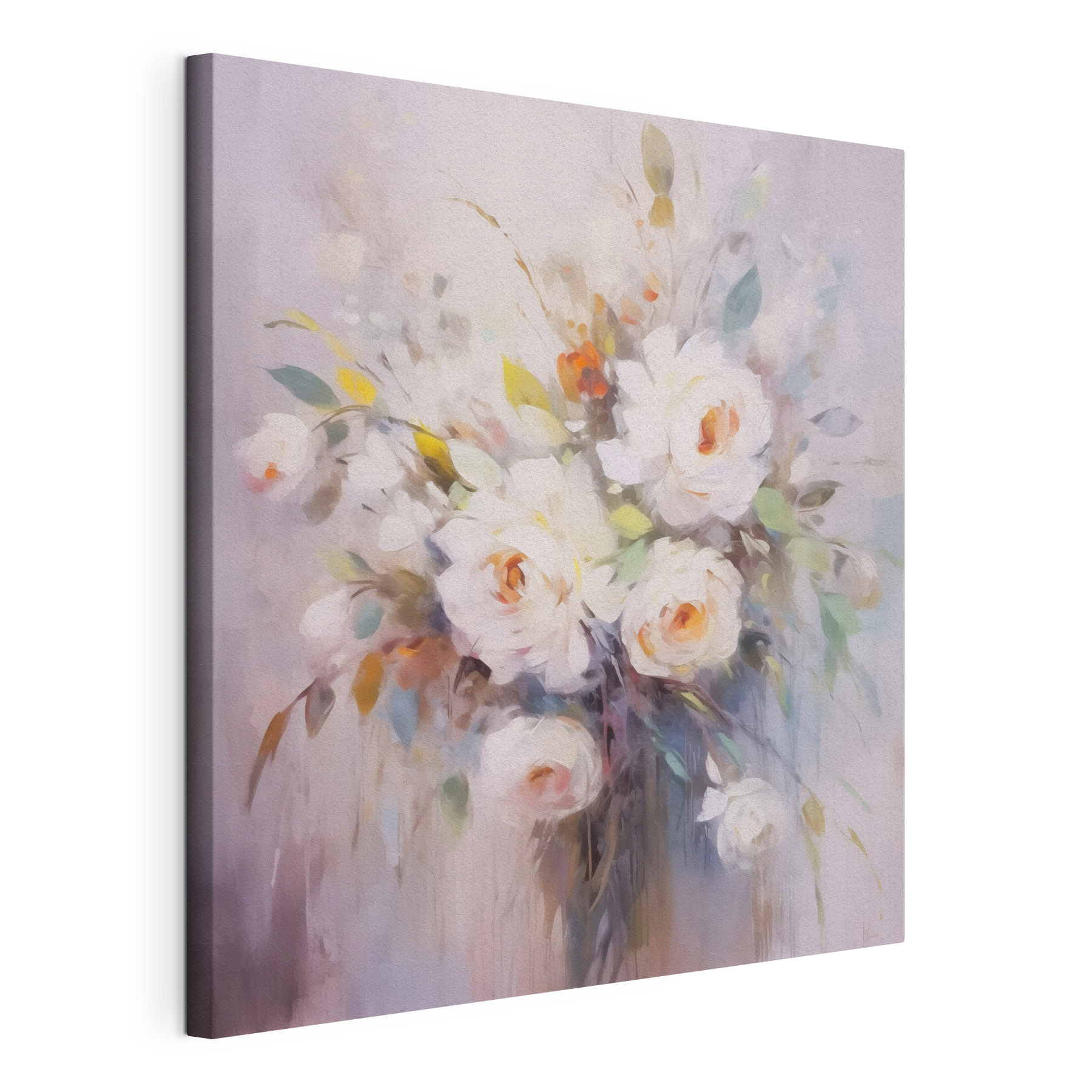 Painting of white flowers Painting of white flowers