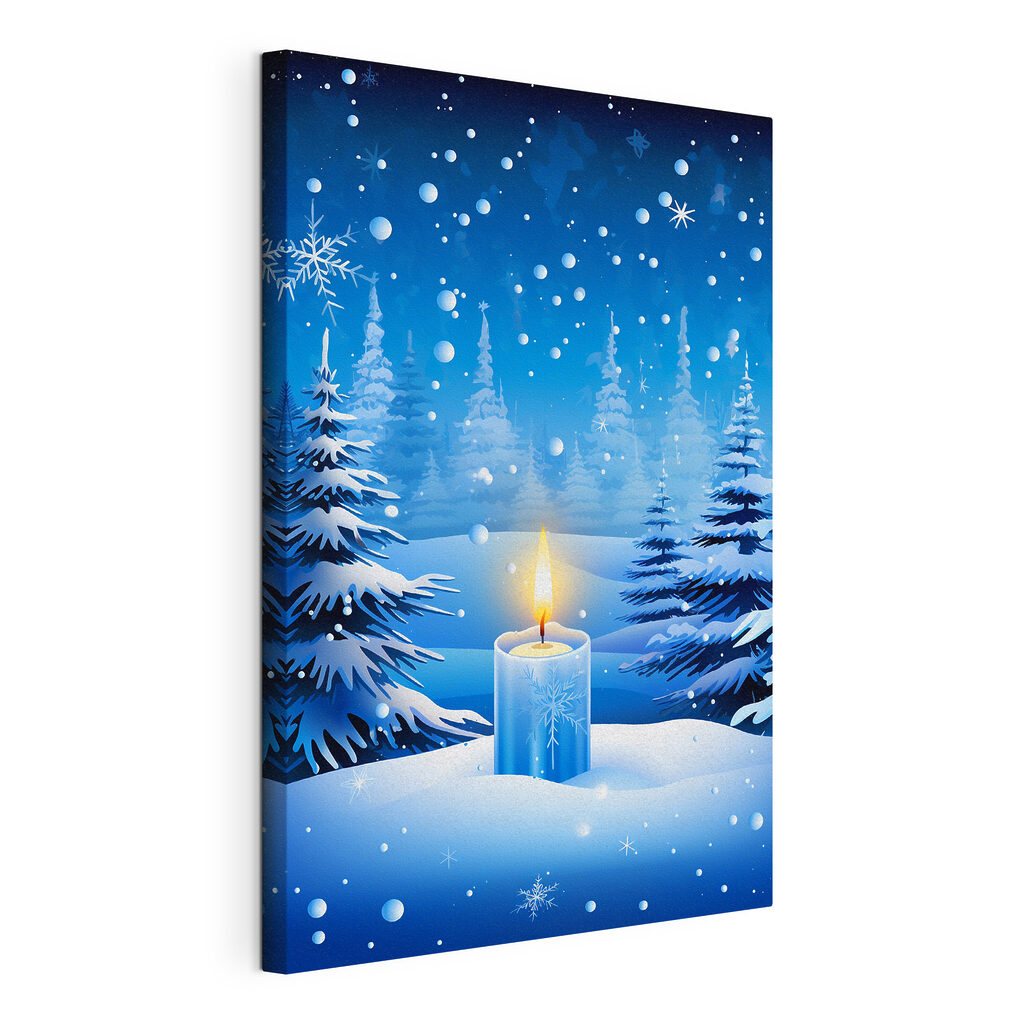 Candle in the snow