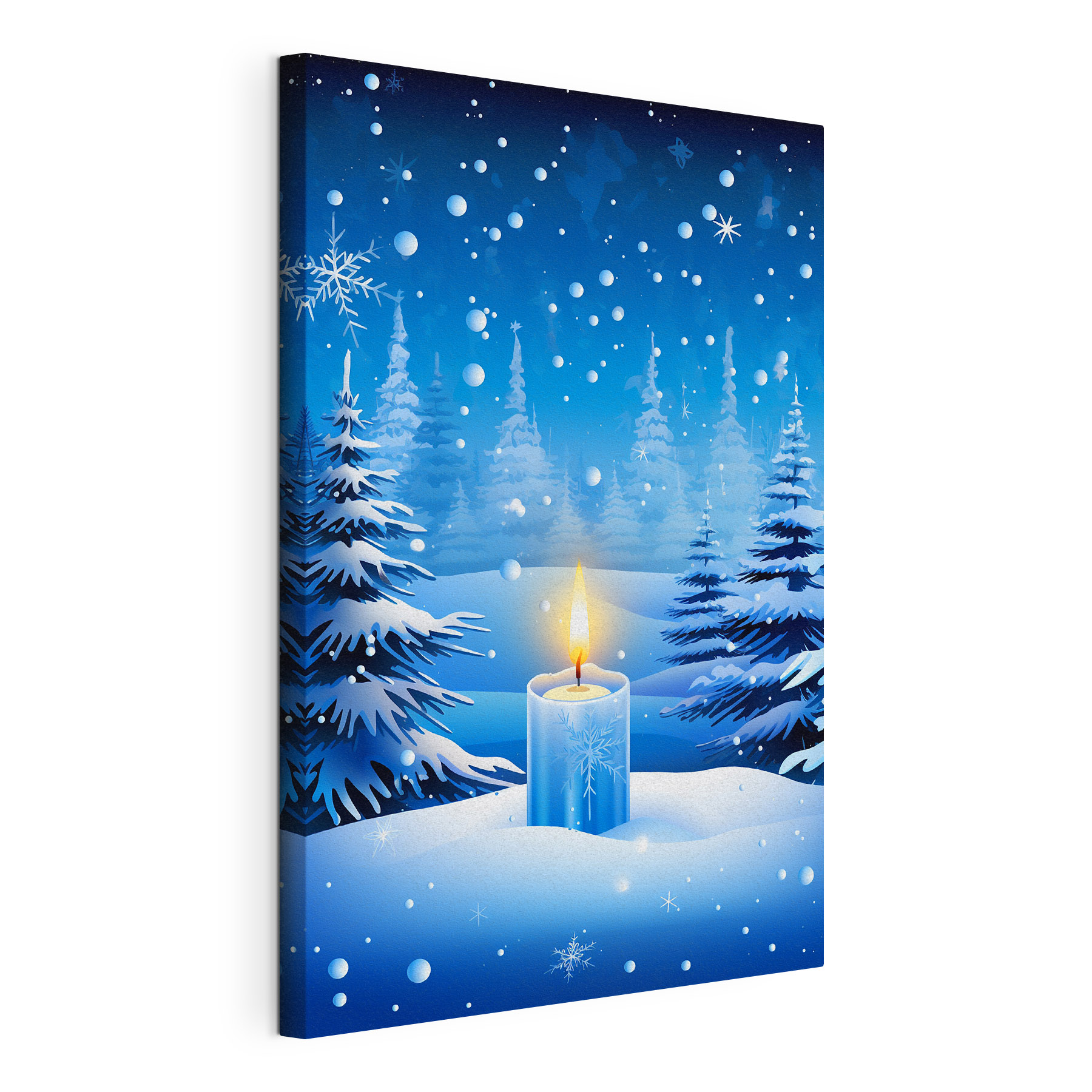 Candle in the snow