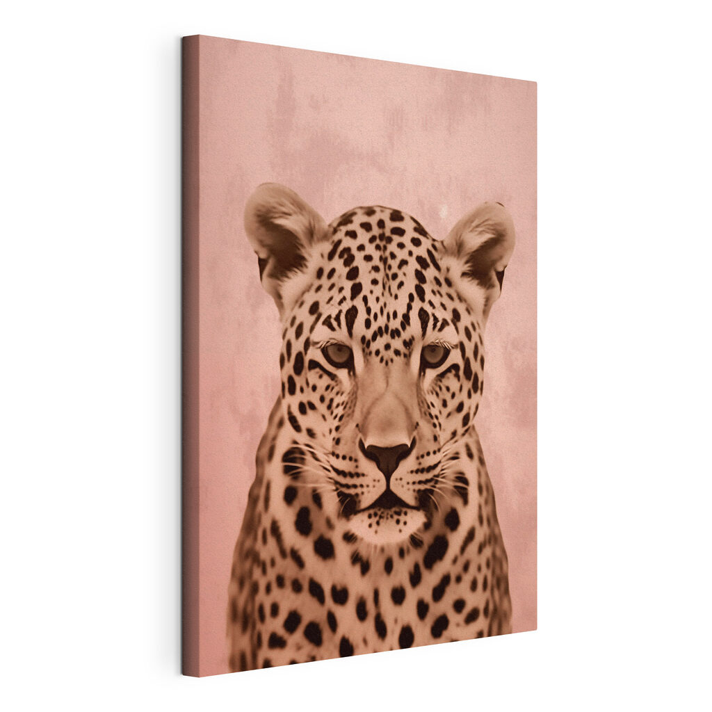 Majestic leopard in soft tones