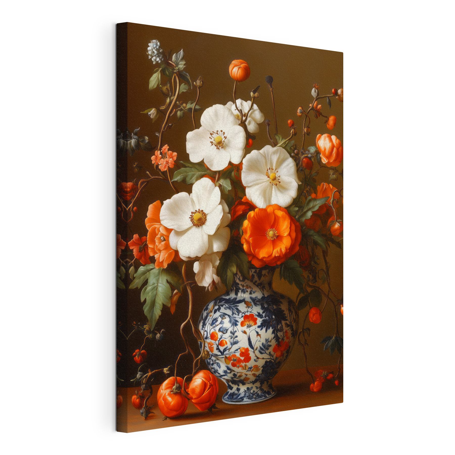 Painting of flowers in a vase