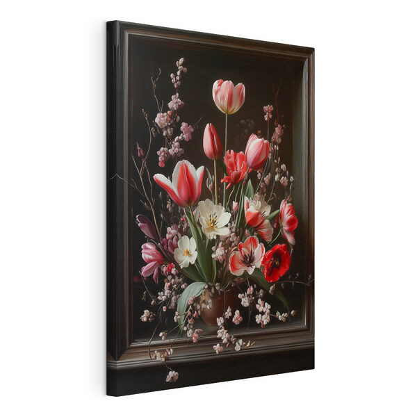 Quadri Quadri Mazzo di fiori in un vaso (COD: s42499)