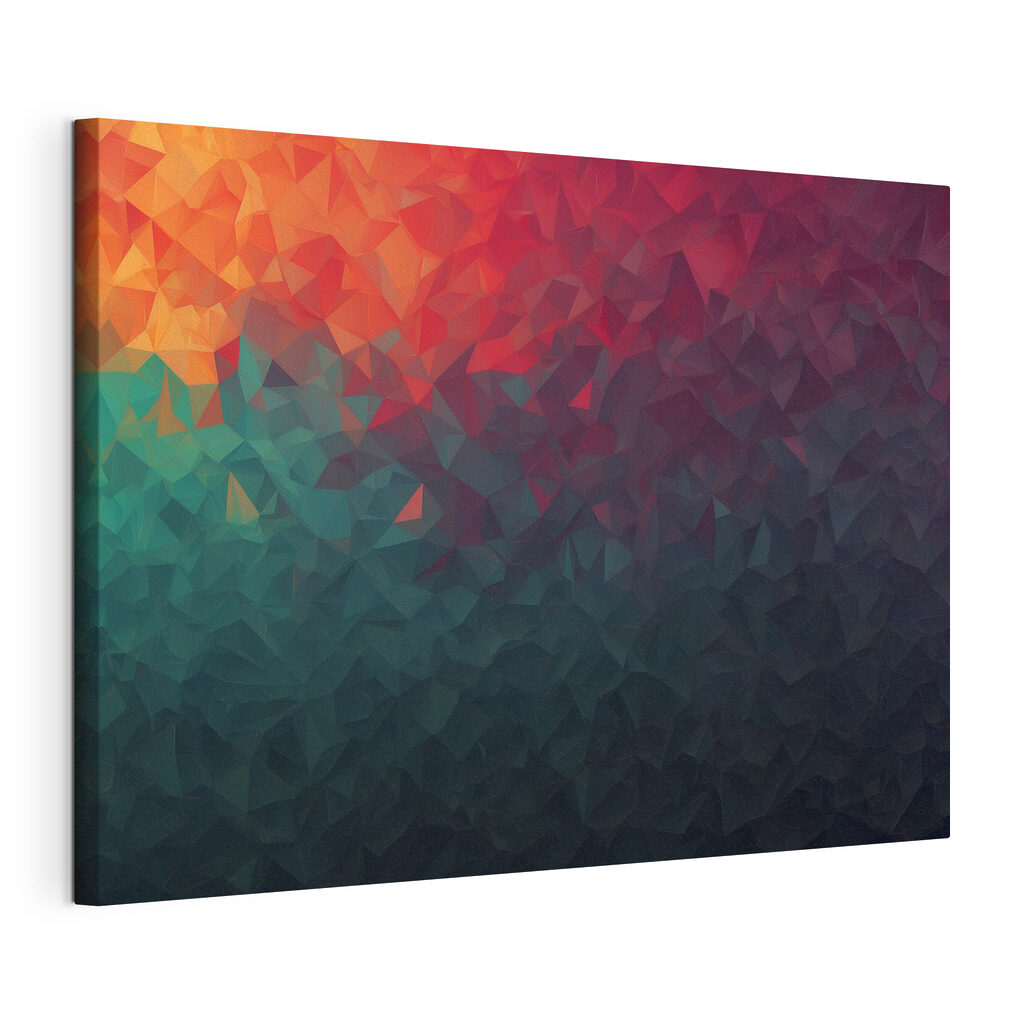 Colorful triangle pattern with light Colorful triangle pattern with light