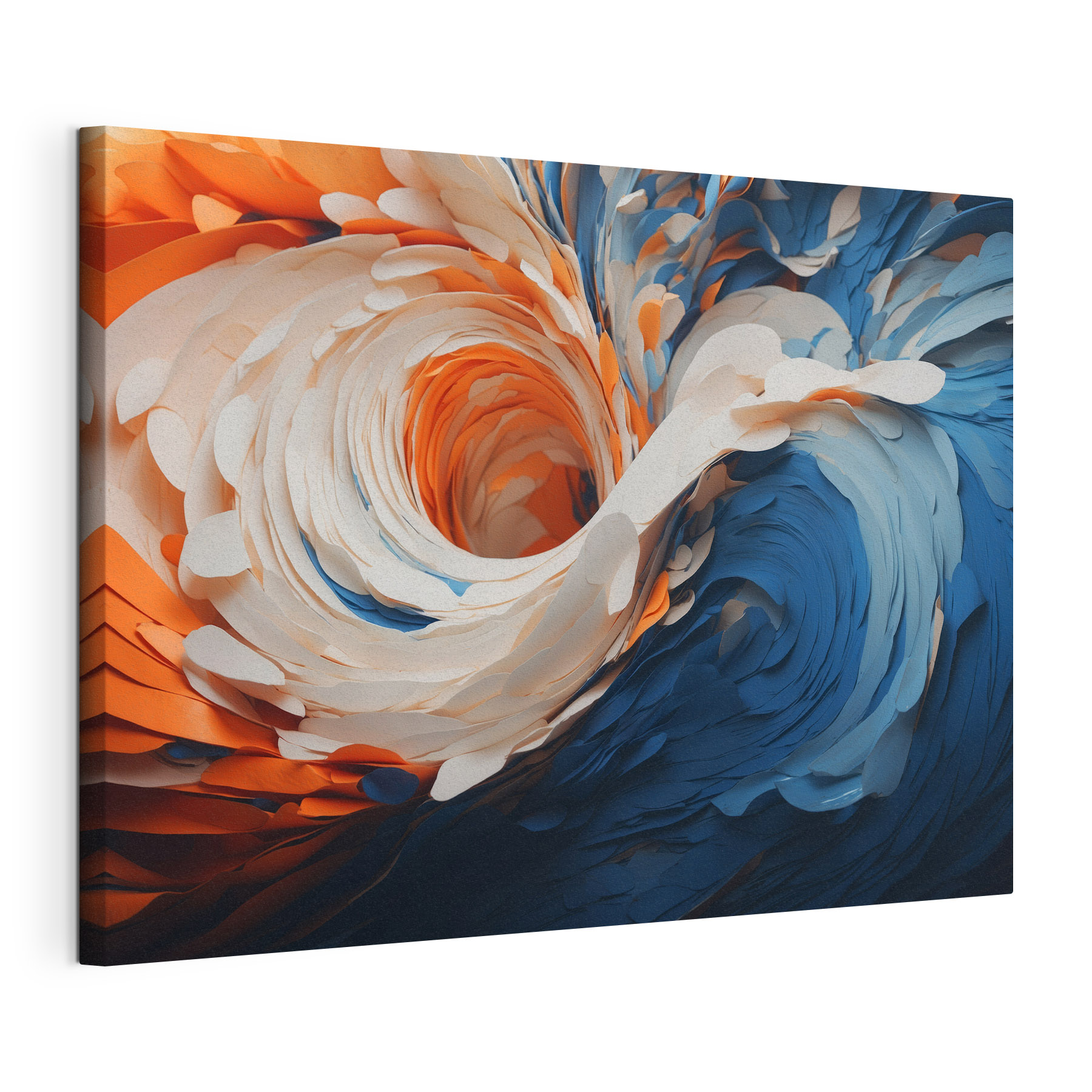 Vibrant swirling colors in motion