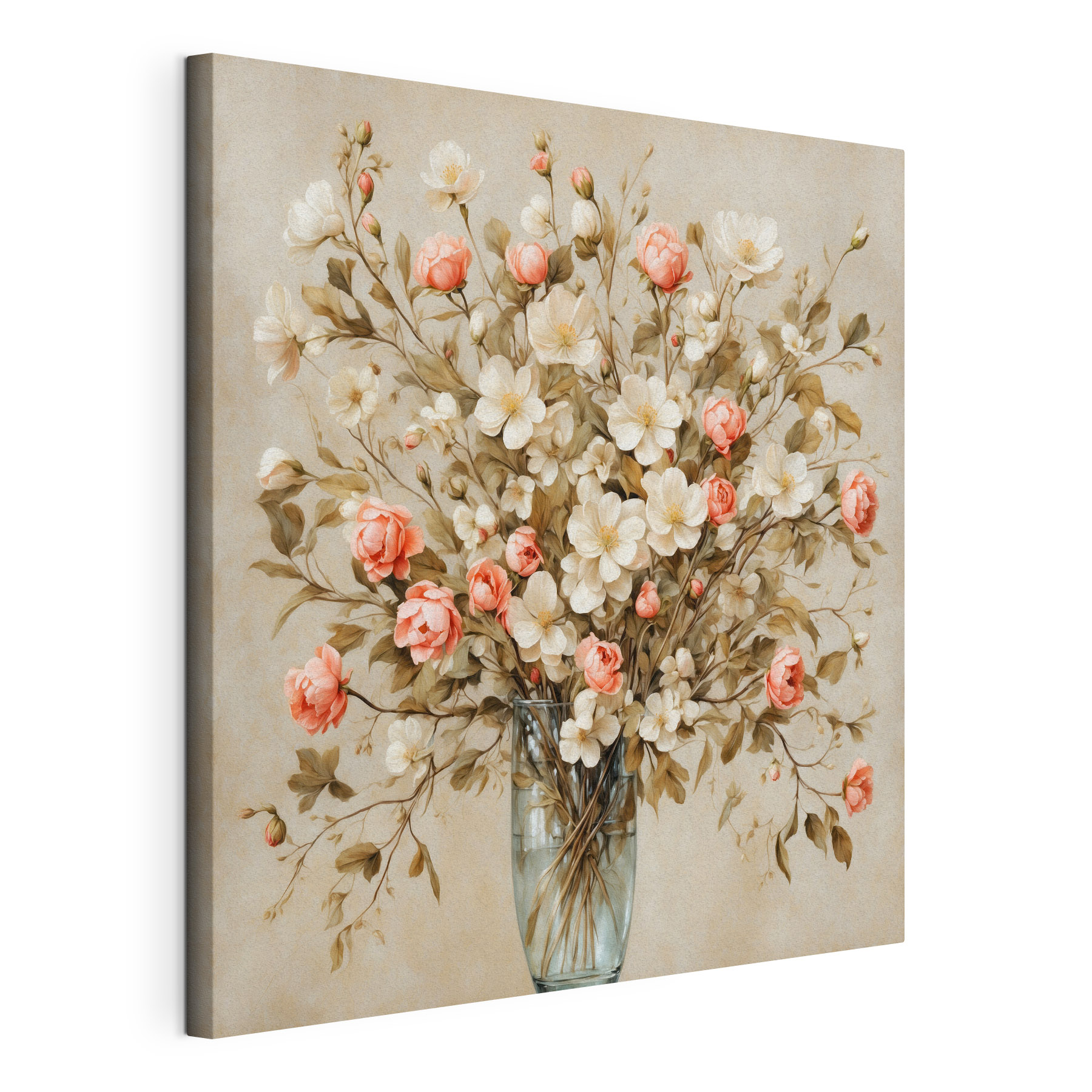 Painting of flowers in a vase Painting of flowers in a vase