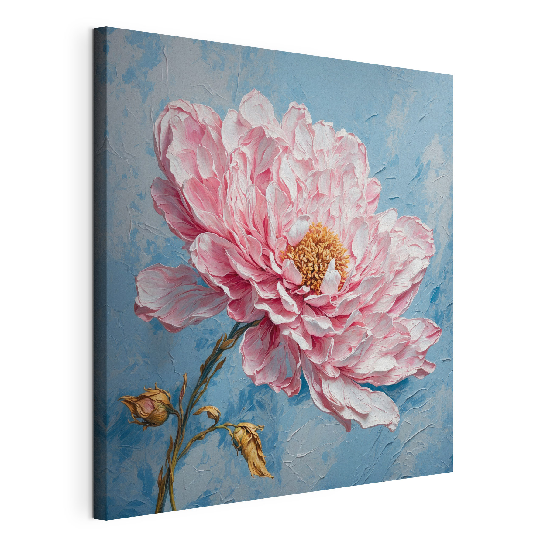 Painting of a pink flower Painting of a pink flower