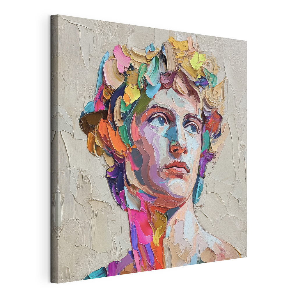 Painting of a man's head Painting of a man's head