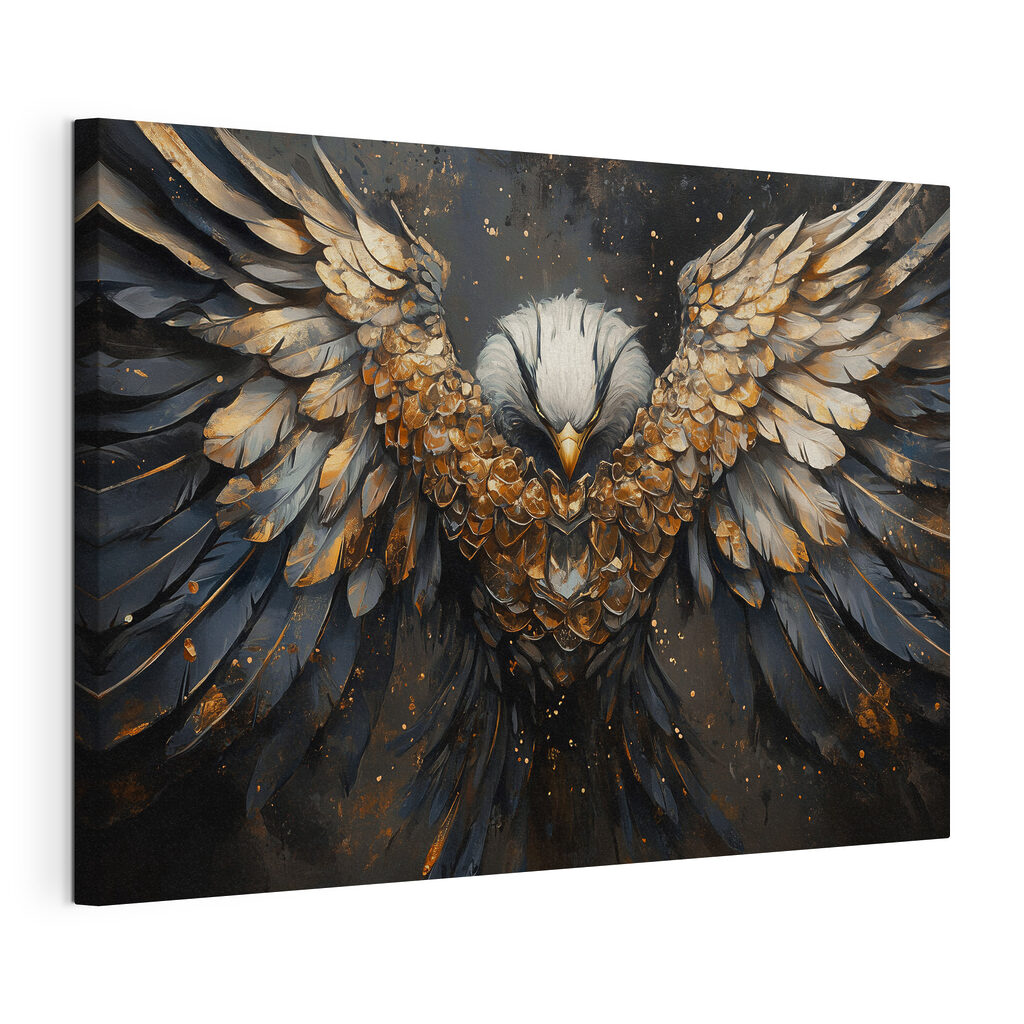 Majestic wings in dark elegance