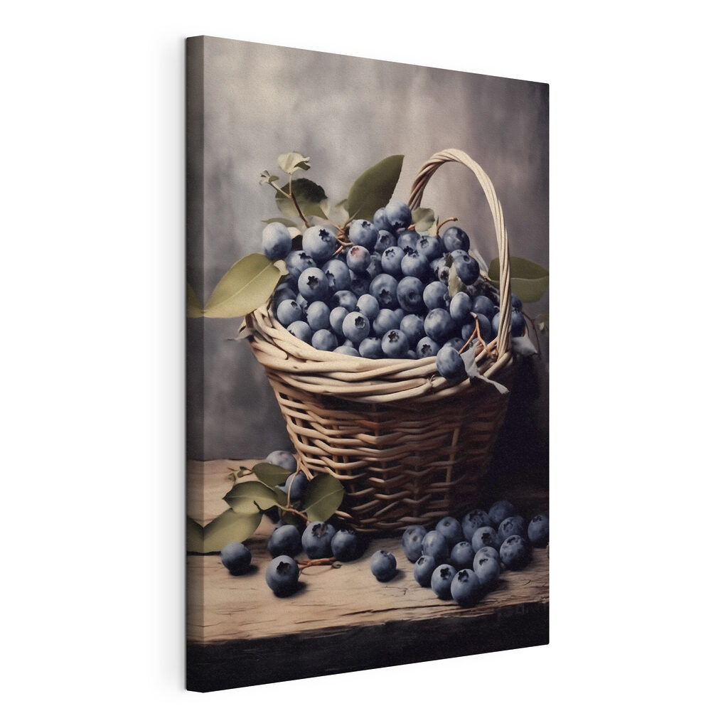 Basket of blueberries Basket of blueberries