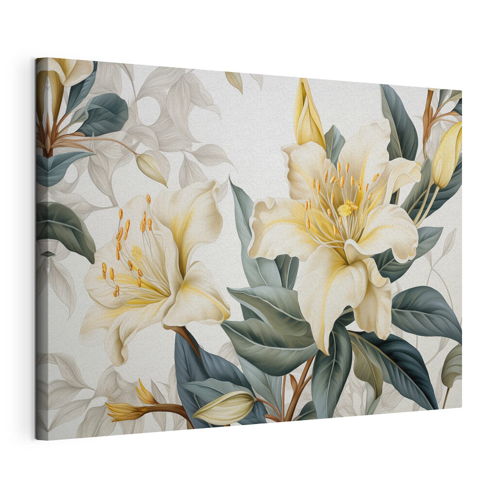 Delicate blooms amidst lush foliage Delicate blooms amidst lush foliage